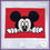 Thumbnail: Appliqued Peeking Mr Mouse - 2 Hoop Sizes 5x7 & 6x10 Machine Embroidery Design