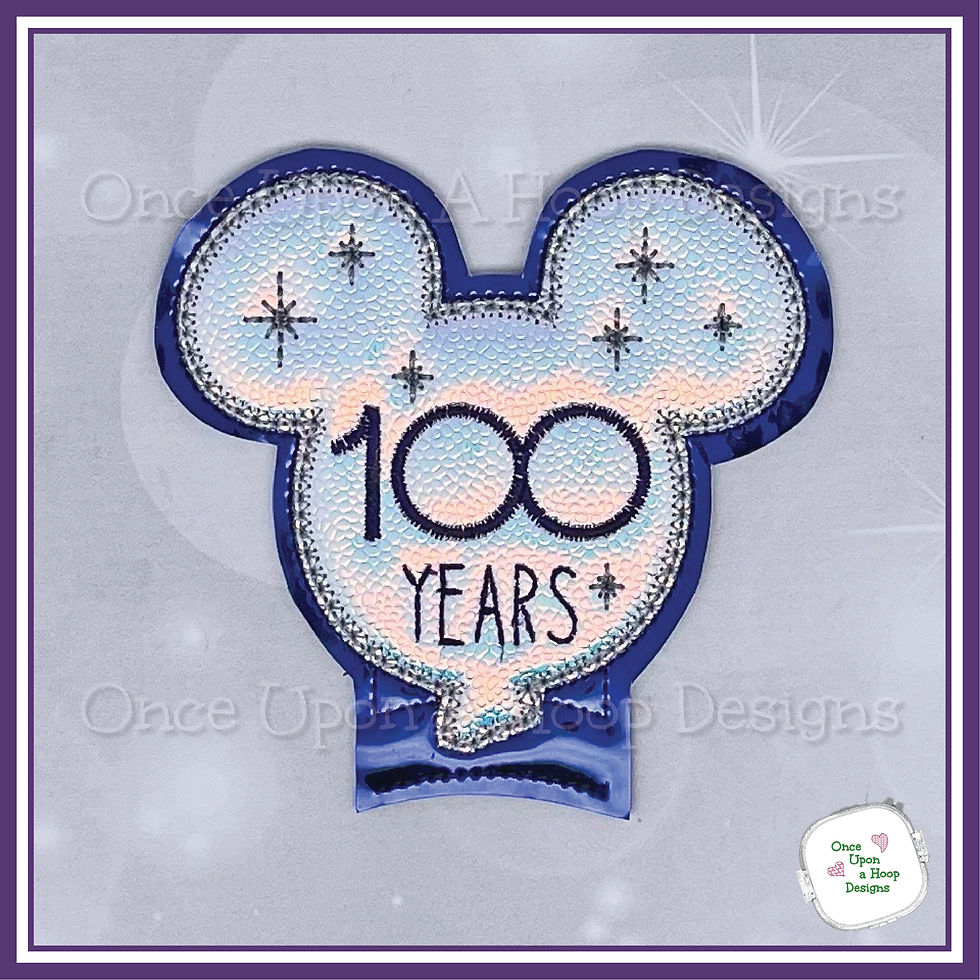 Thumbnail: 100 Year Wonder Puffy Balloon Center Add-on ITH Machine Embroidery Design