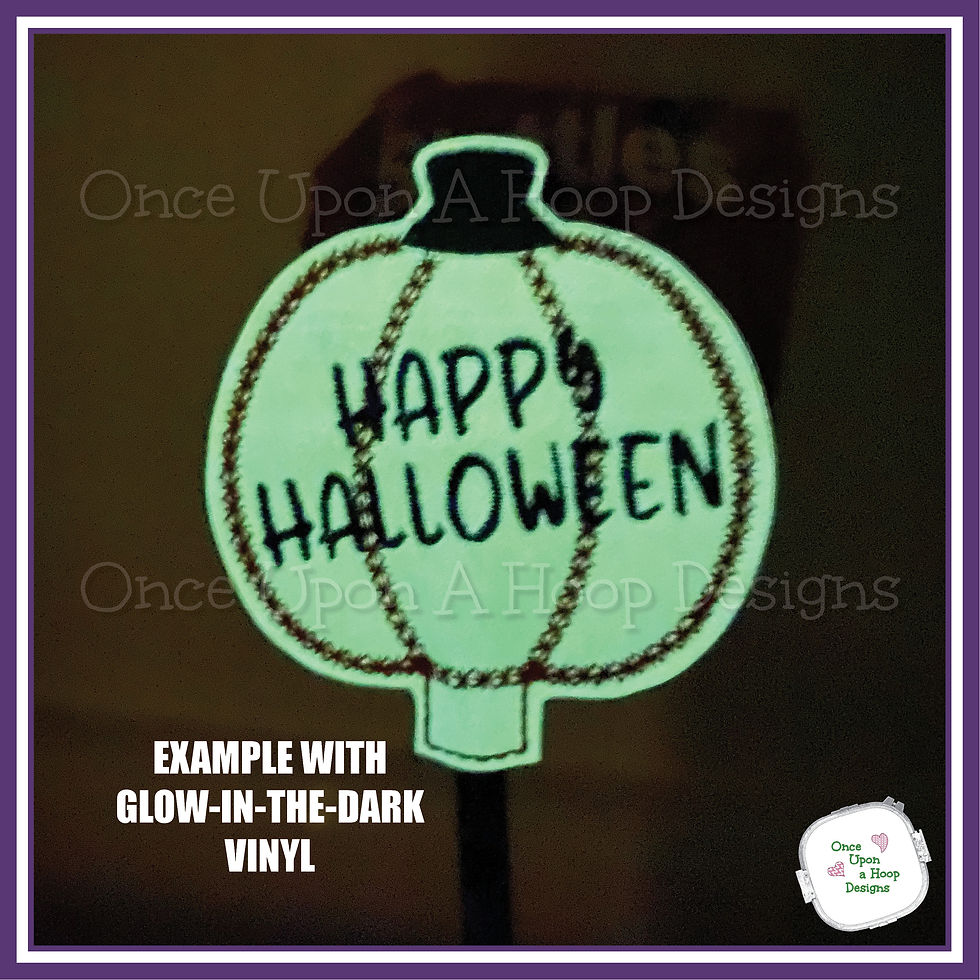 Thumbnail: Happy Halloween Pumpkin Gift Card/Candy Holder Pencil Toppers ITH Emb Design