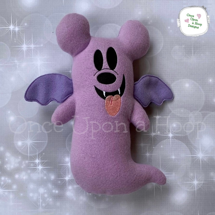 Thumbnail: Stuffy: Mr Mouse Ghost Vampire - 4 Sizes 4x4,5x7,6x10,8x12 for ITH Digital Emb