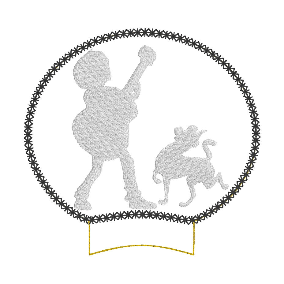 Thumbnail: Miguel & Day of the Dead MEars 4-piece Set ITH Embroidery Design