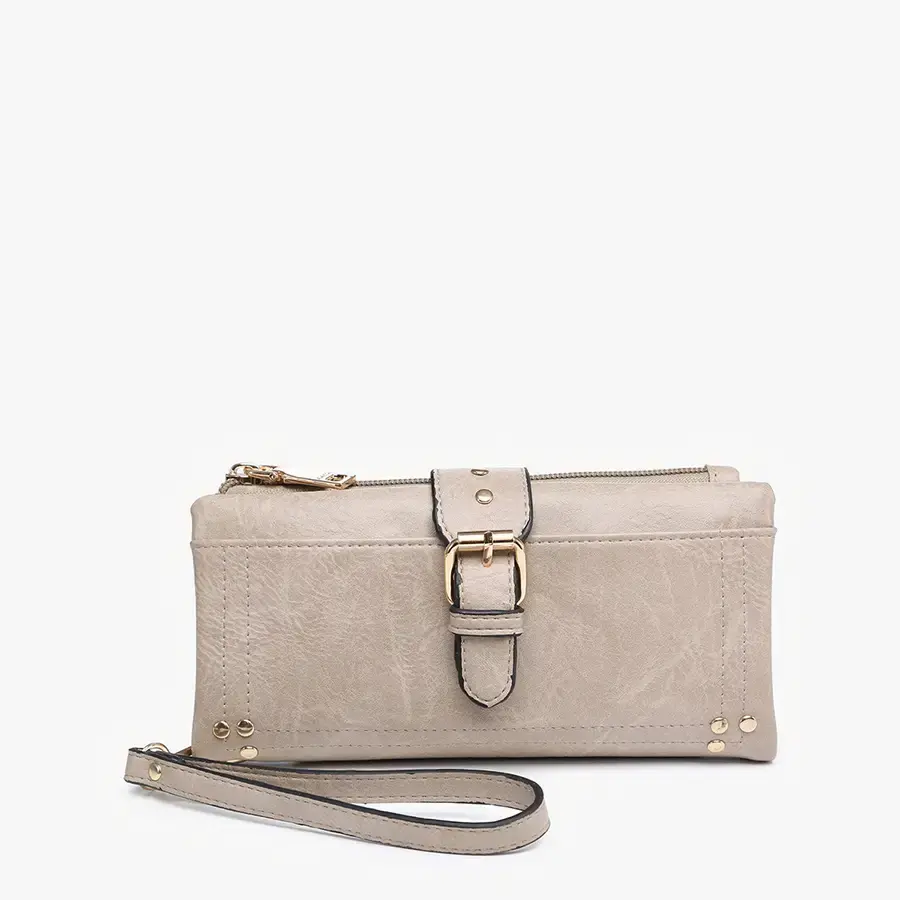 Thumbnail: Jen & Co | Cadence Buckle Wallet/Clutch w/ Zip Top
