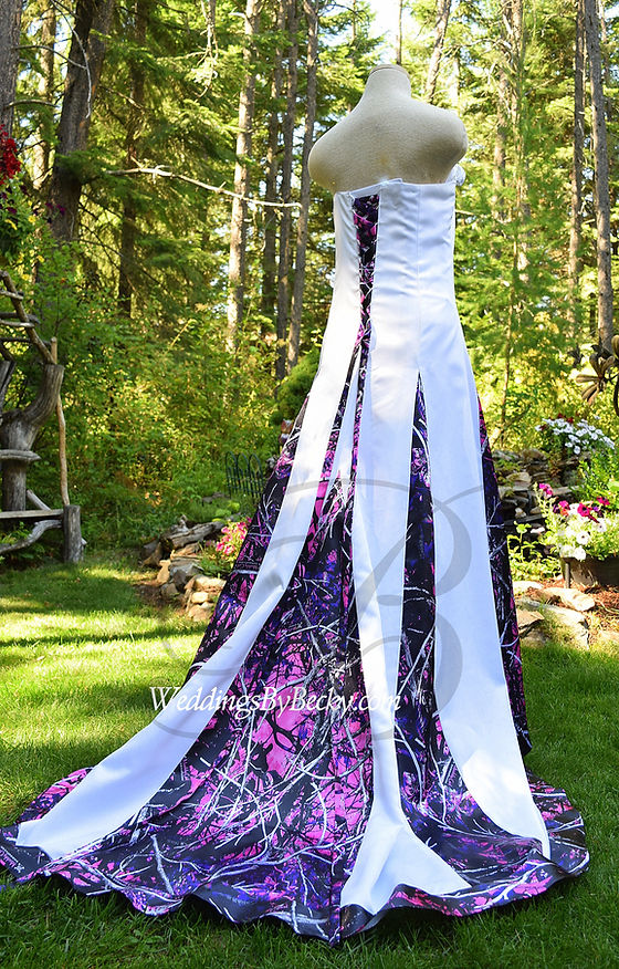 purple camo bridesmaid dresses Purple Camouflage Formal Dresses Purple Camo Strapless Wedding Dress Gown Purple Camouflage Dress