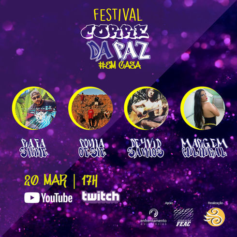 Layout de divulgação de evento online