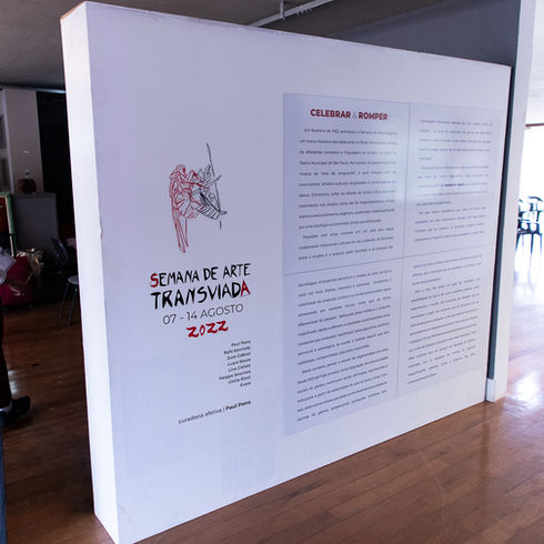 Texto Curatorial da exposição de artes visuais da Semana de Arte Transviada