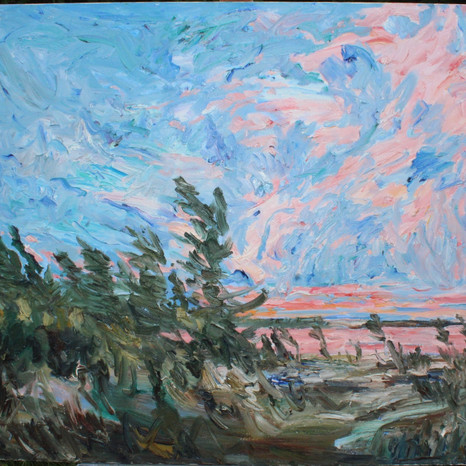 Evening Sky Over Lake Huron, Oct. 27, 2009