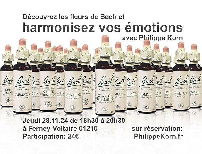 Formation fleurs de Bach à Péron