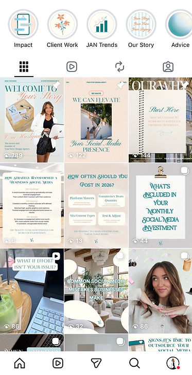 Your Story Design Agency Instagram Page