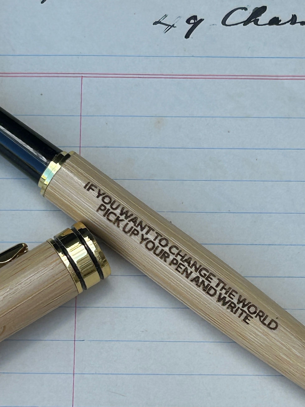 Thumbnail: If You Want to Change The World Pick Up Your Pen And Write bamboo fountain pen
