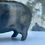 Thumbnail: vintage antique Victorian Edwardian metal pig pincushion with velvet top