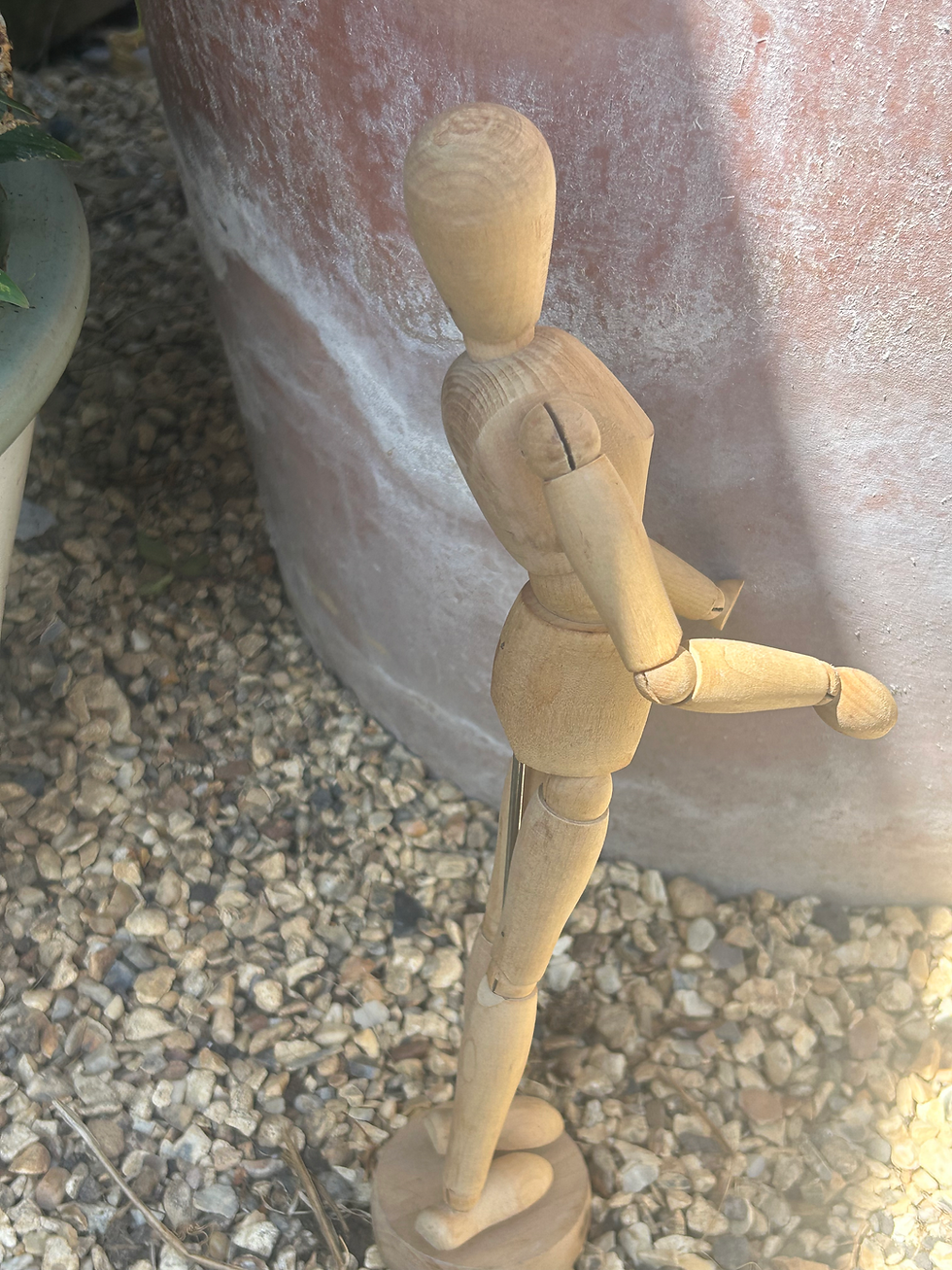Thumbnail: Vintage 1970s artists wooden mannequin