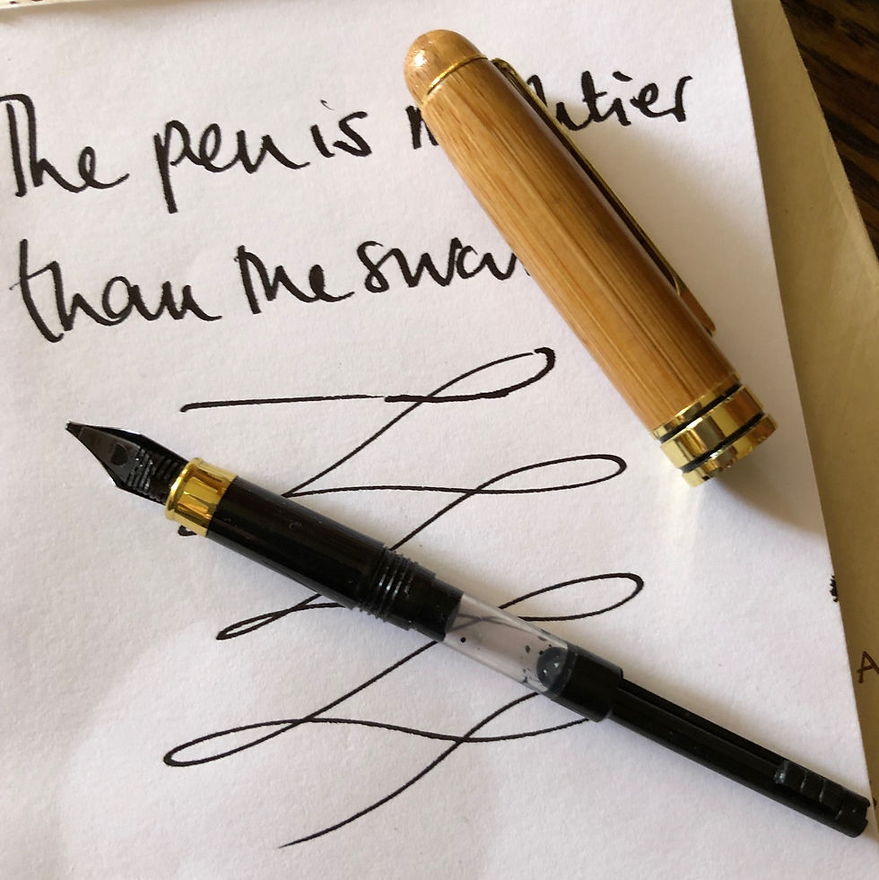 Thumbnail: If You Want to Change The World Pick Up Your Pen And Write bamboo fountain pen
