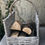 Thumbnail: Bleached Willow Log Carrier Basket