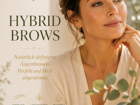 Brow Hybrid - das Optimum der aktuellen Technologie Chemische Farbe + Henna, Soft Tint Look