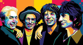 LOS FANS DE LOS ROLLING RECIBEN ANSIOSOS SU NUEVO ÁLBUM EN EL FRÍO LONDRES