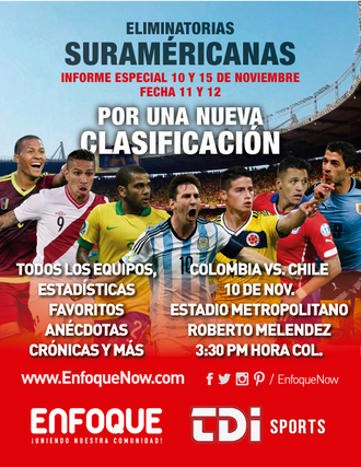 INFORME ESPECIAL FECHA 11 Y 12 ELIMINATORIAS SURAMERICANAS