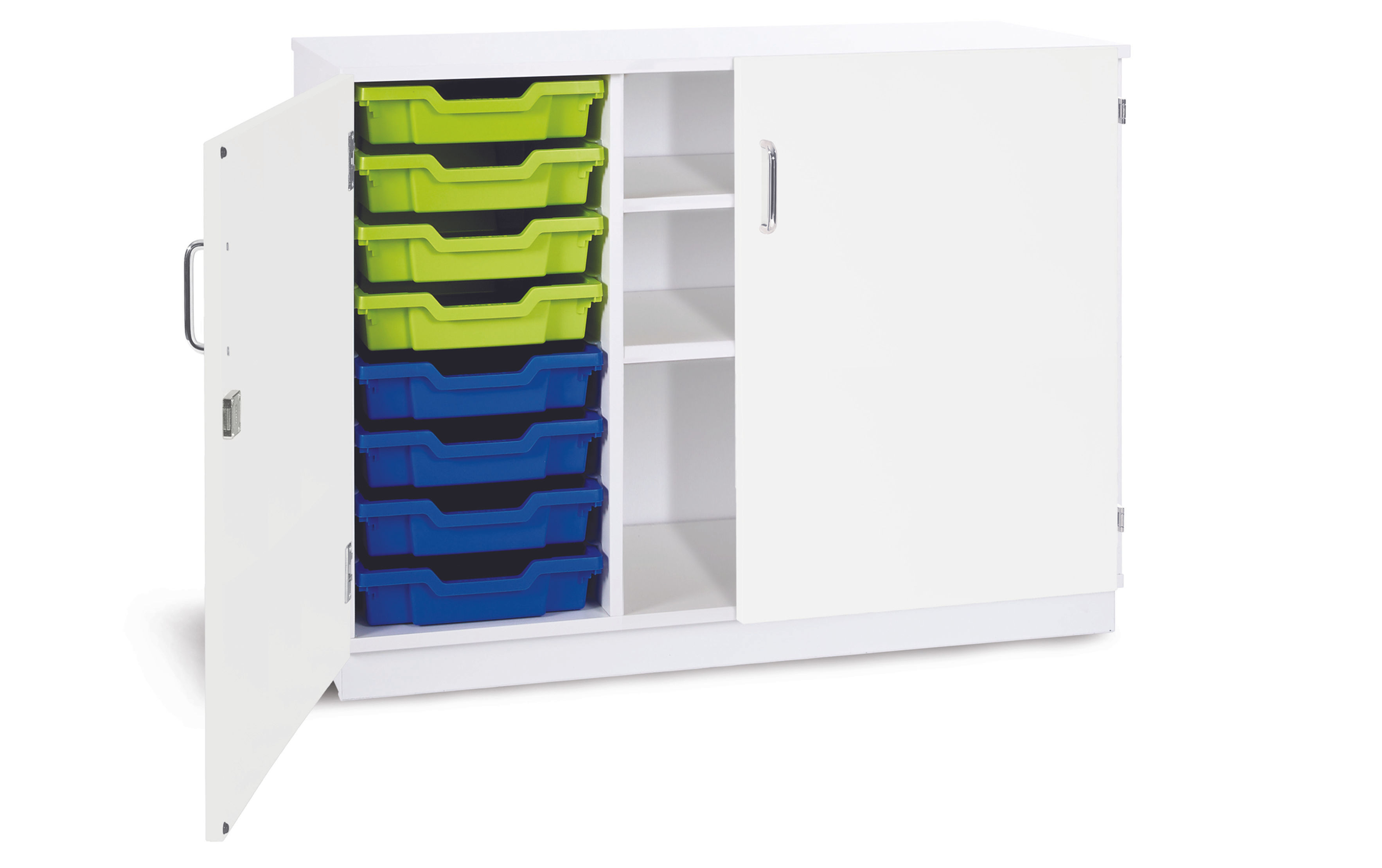 8 Tray Shelving Unit (optional doors)