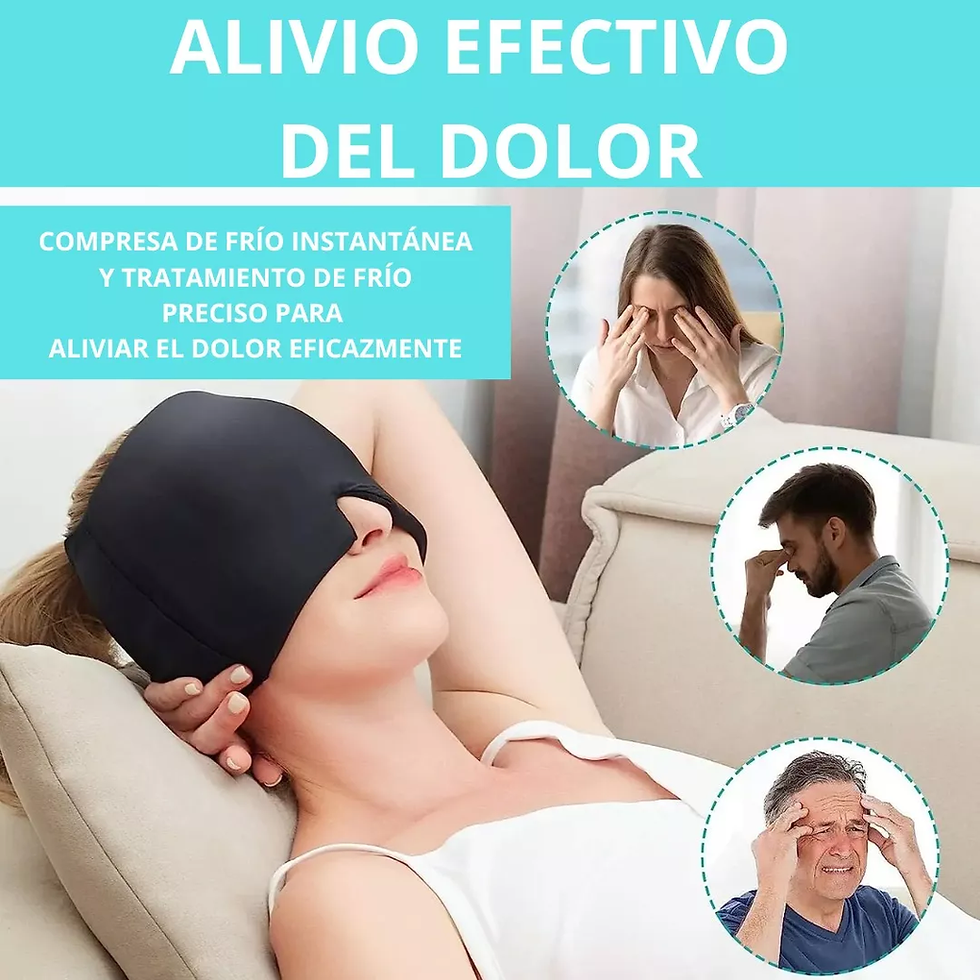 Miniatura: Gorro de Gel Frío para Migrañas y Dolor de Cabeza – Reutilizable y Suave