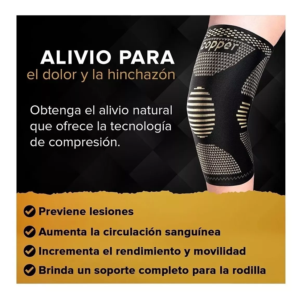 Miniatura: Rodillera Ortopédica y  Deportiva Fibra Cobre  1par