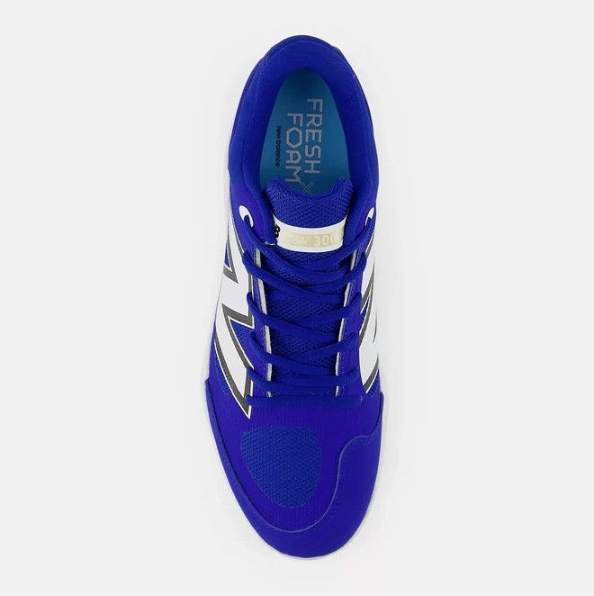 Thumbnail: New Balance Men's Fresh Foam X 3000 v7 Metal Baseball Cleats - Royal/White