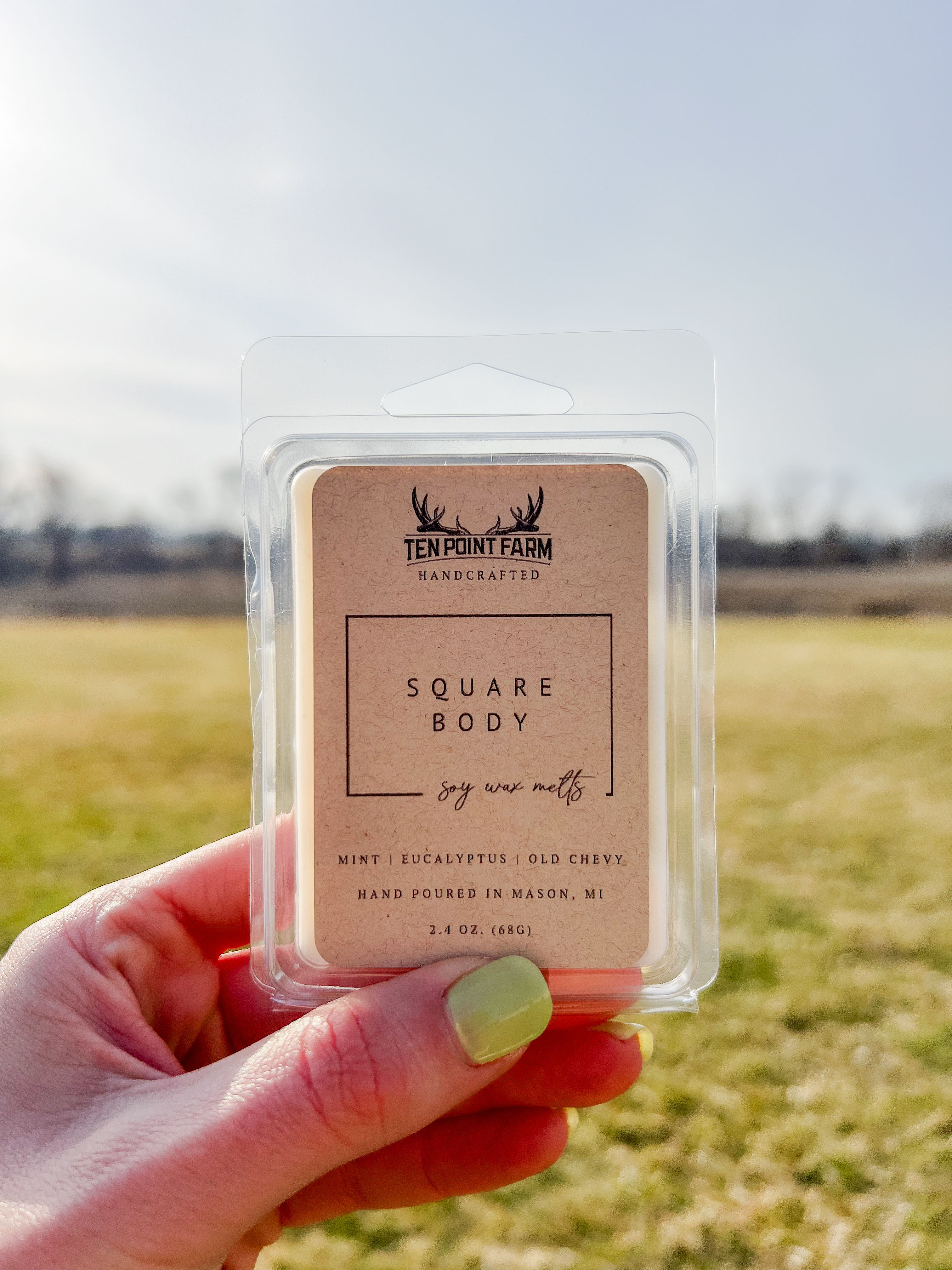 Square Body - 2.4 oz. Soy Wax Melt
