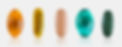 Colorful vitamin capsules