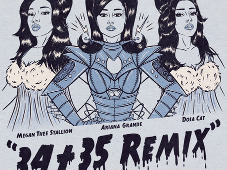 Ariana Grande Recruits Doja Cat and Megan Thee Stallion For "34+35" Remix.