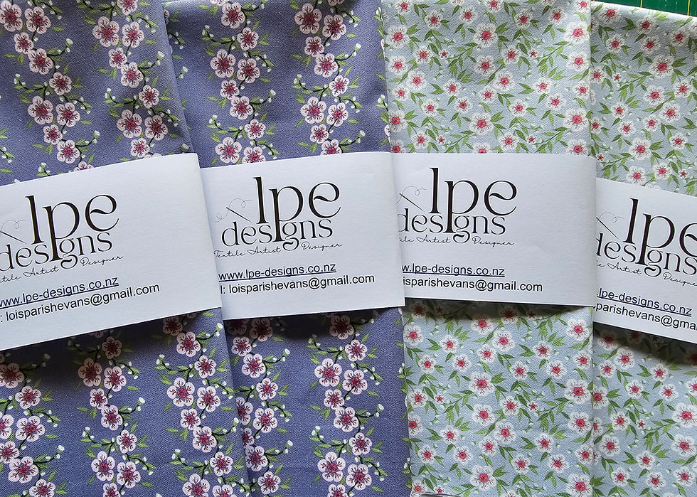 Fabric inspired by Manuka Flowers