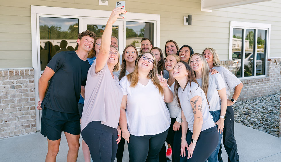 Team photo of the Crystal Coast Cancer Rehab staff and Cancer Exercise Specialists.
