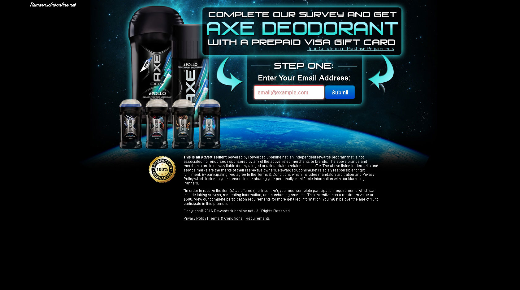 free AXE deodorant