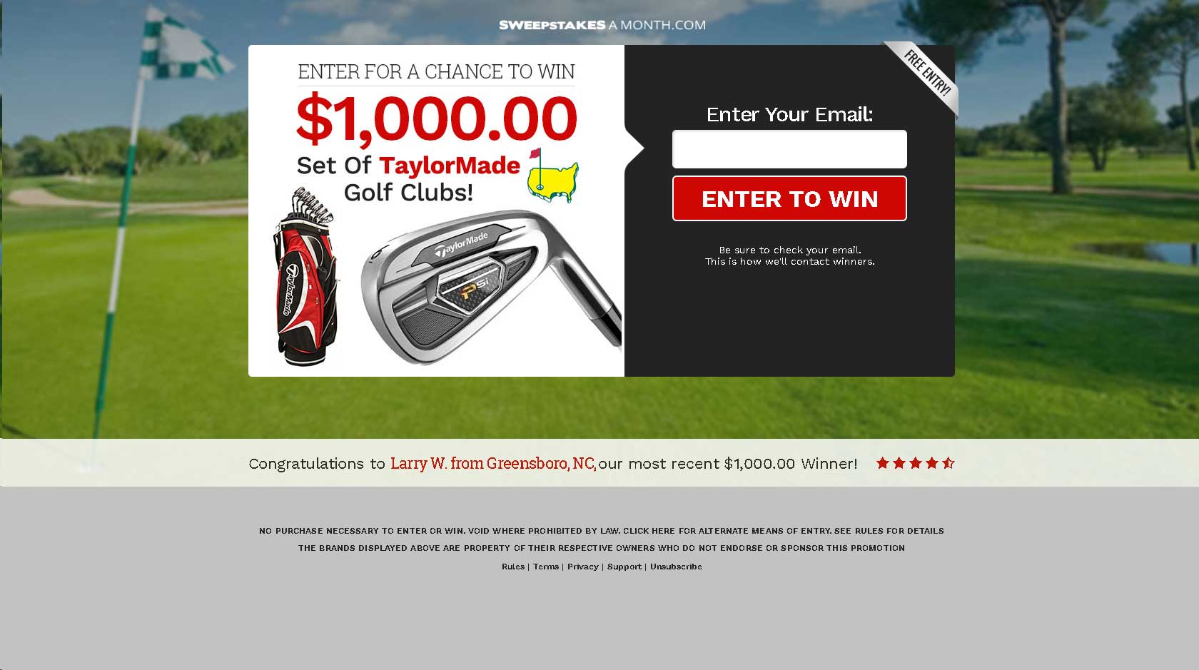 TaylorMade of golf club 1000$
