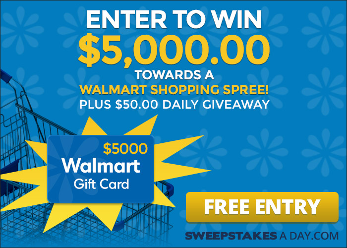 5000$ walmart shopping spree