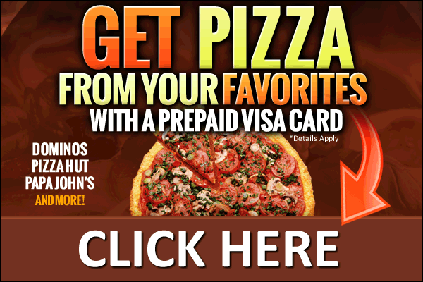 pizza prepaid visa card