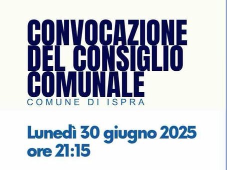 Consiglio comunale del 30/06/25