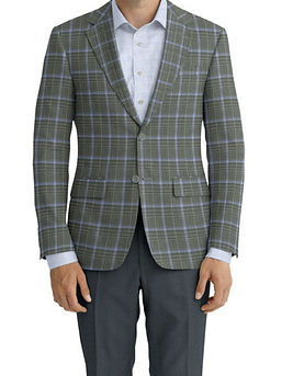 Grey Blue Plaid Z3-3872966 