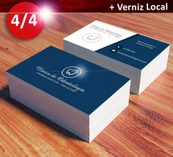 Cartão de Visita 4/4 Verniz Local