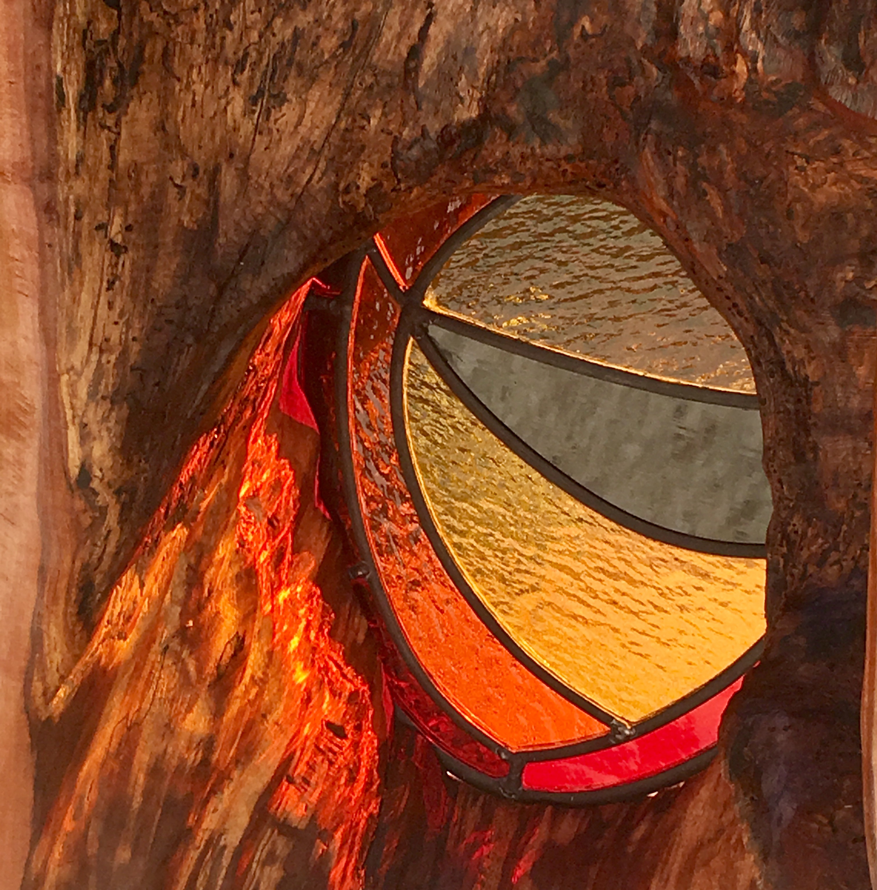 Stainedglass sculpture