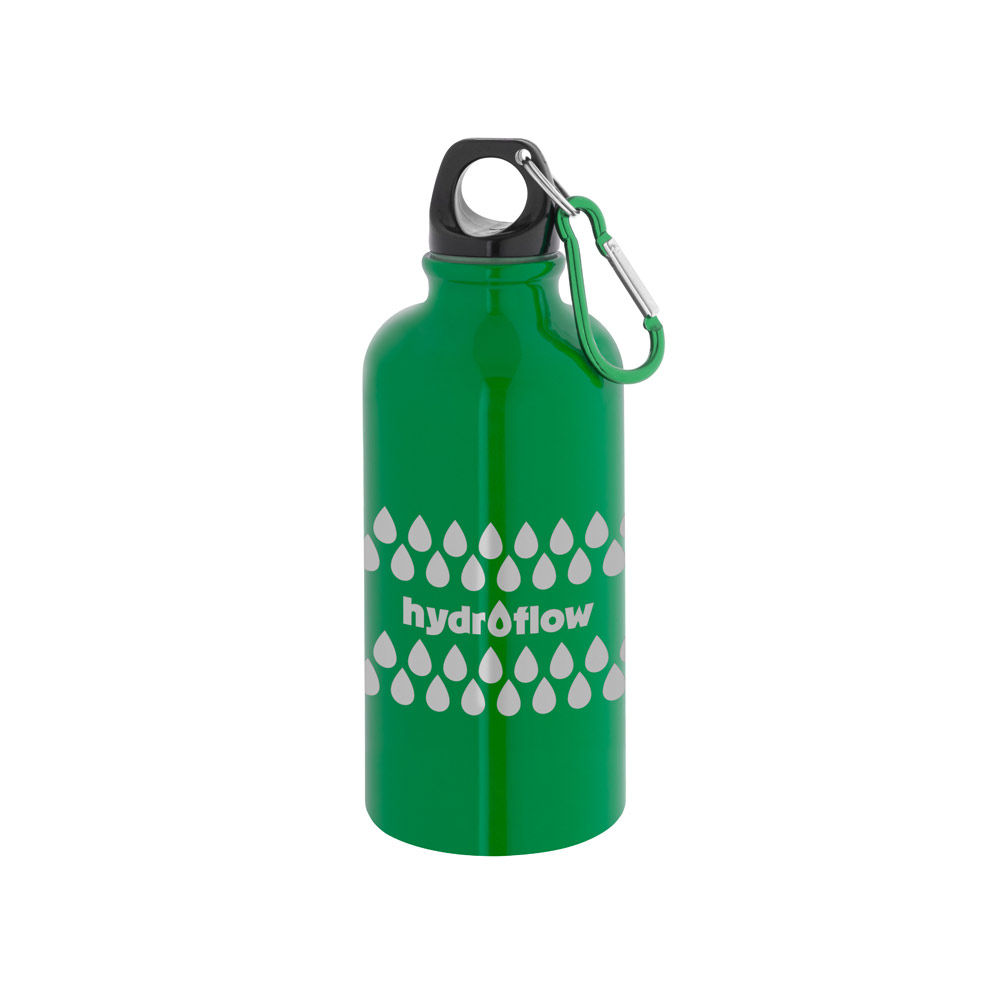 Squeeze esportiva em aço inox, de parede simples com acabamento brilhante (560)