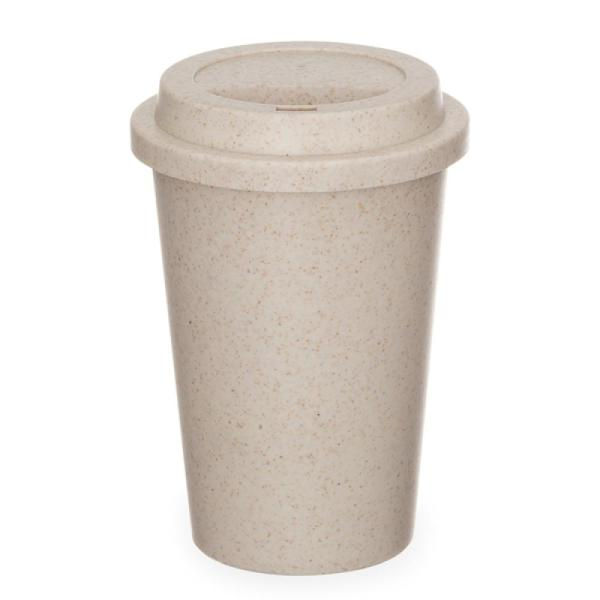 Miniatura: Copo Em Fibra De Bambu Com Tampa - 450Ml