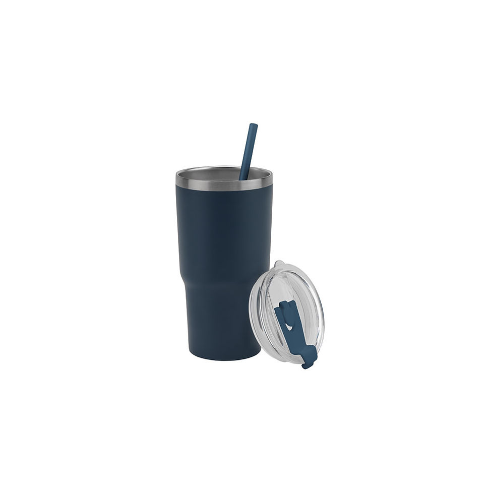Miniatura: Copo de viagem térmico e compacto, em aço inox 91% reciclado de parede dupla 600