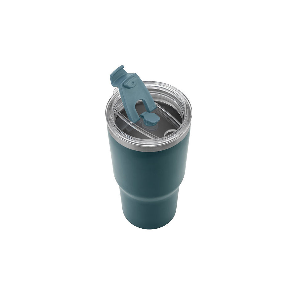 Miniatura: Copo de viagem térmico e compacto, em aço inox 91% reciclado de parede dupla 600