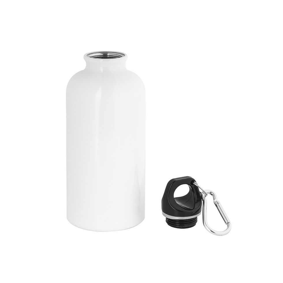 Miniatura: Squeeze esportiva em aço inox, de parede simples com acabamento brilhante (560)