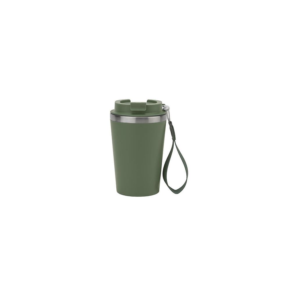 Miniatura: Copo de viagem térmico em aço inox 90% reciclado de parede dupla (440ml)