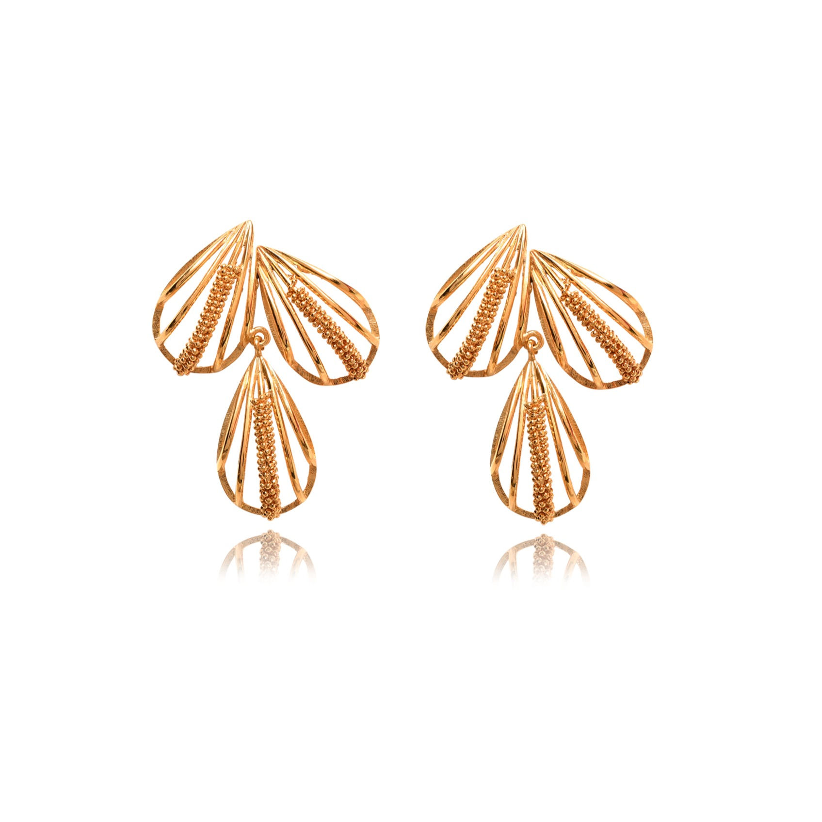 THREE PETAL STUDS