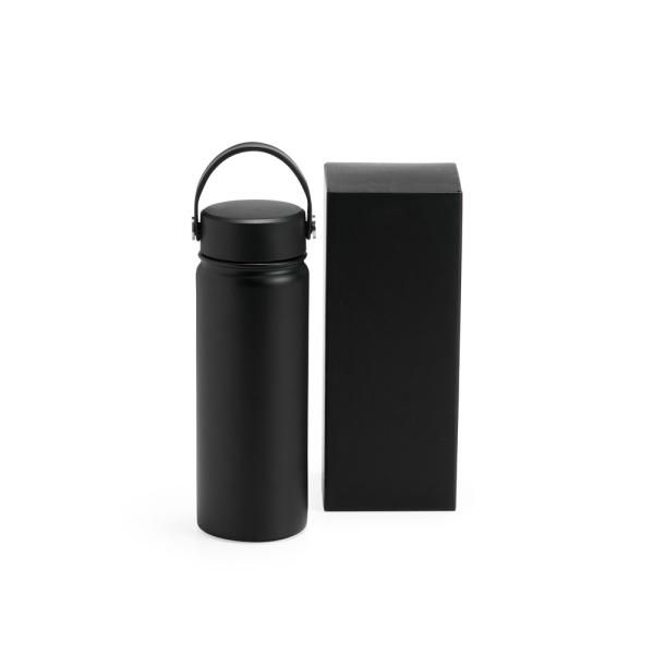 Miniatura: Garrafa Dupla Camada Na Cor Preta - 550 Ml