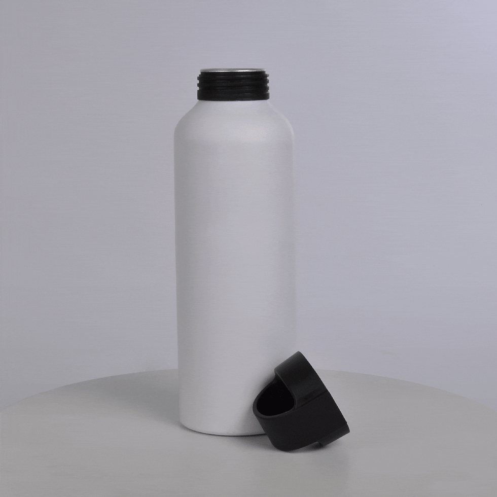 Miniatura: Garrafa Em Alumínio Branco - 600 Ml