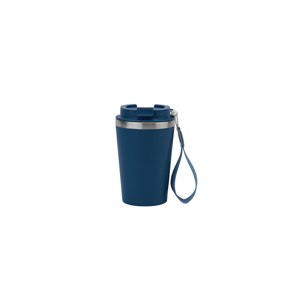 Miniatura: Copo de viagem térmico em aço inox 90% reciclado de parede dupla (440ml)