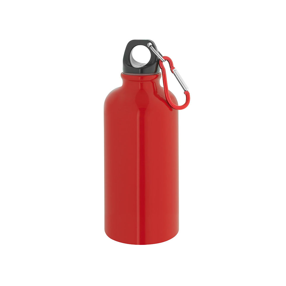 Miniatura: Squeeze esportiva em aço inox, de parede simples com acabamento brilhante (560)