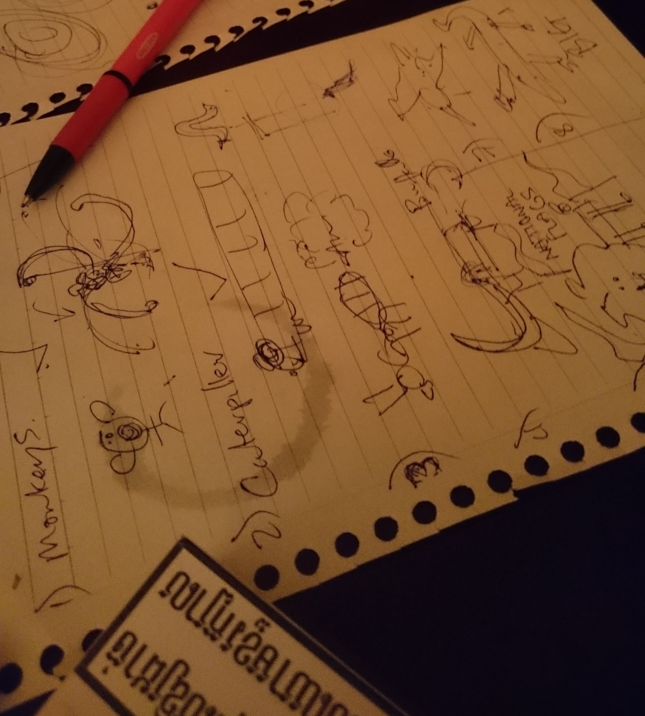 Another puppet design session
