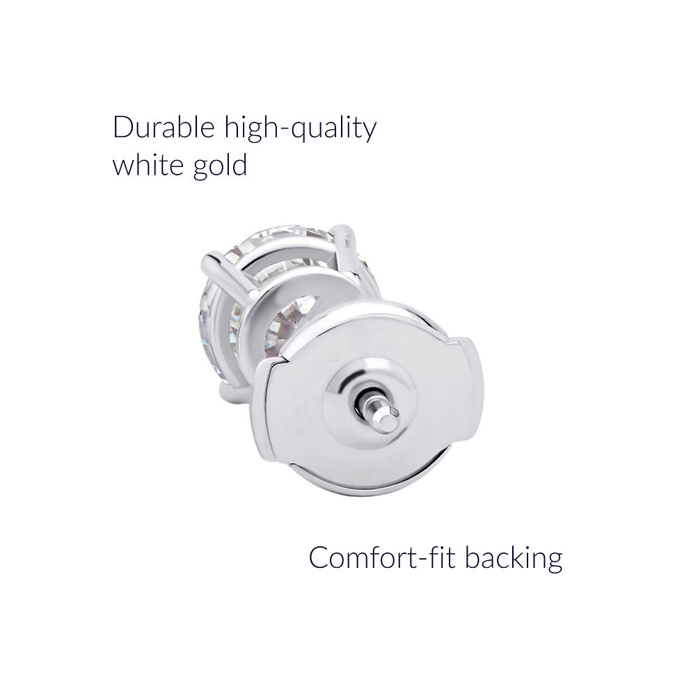 Thumbnail: 1ct Round Brilliant Solitaire Earrings (2ct Total)